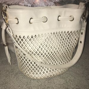 Cream/Ivory Colored Bucket Purse